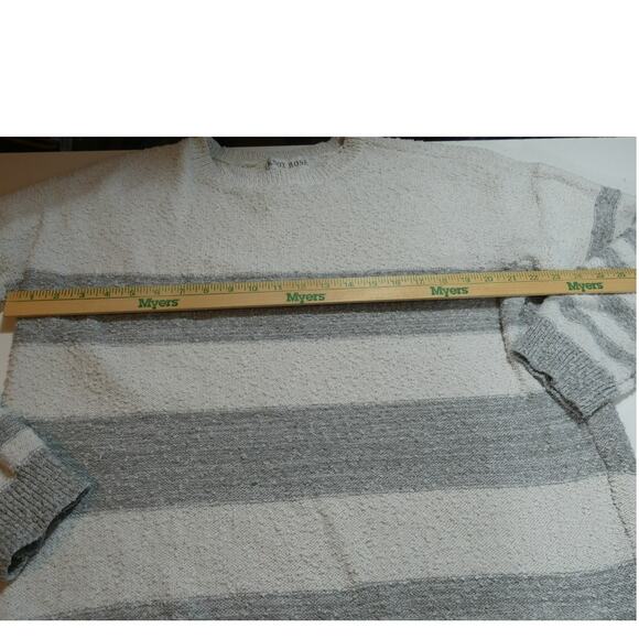 Knox Rose Women's XL Sweater Popcorn Texture Striped Stretchy Casual - Picture 6 of 9